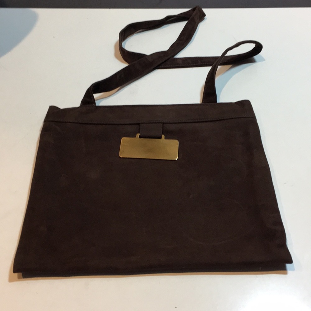 Vintage rare Reva brown slim shoulder bag
